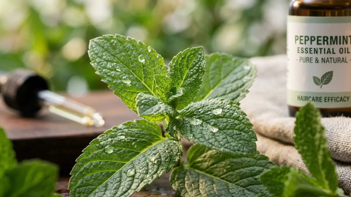 Huile essentielle de Menthe poivrée et cheveux : quels effets sur la pousse ?