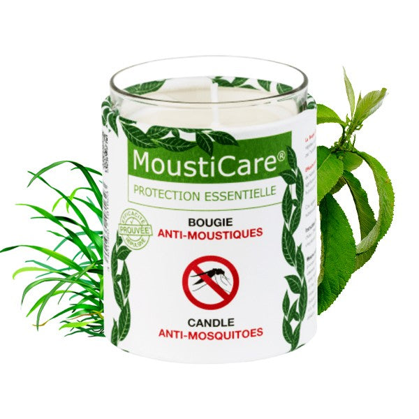 Une Bougie anti‑moustique naturelle de Mousticare de 160 g
