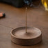Brûleur Encens Bois Massif - Design Naturel Élégant