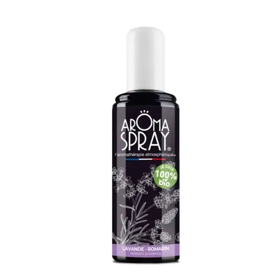 Spray d'atmosphère Lavande Romarin Bio 100ml Aromaspray