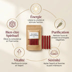 Bâtons Palo Santo Résine Dragon péru avec symboles énergie purification sérénité bien-être spirituel