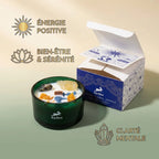 Bougie soja Hop Hare fleurs séchées agrumes citrine sodalite bien-être énergie positive clarté mentale