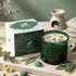 Bougie cire de soja & fleurs séchées - Menthe, citron et gemme de jade - Hop Hare