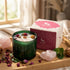 Bougie cire de soja fleurs séchées - Rose et quartz rose - Hop Hare