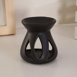 Diffuseur Céramique Noir Ajouré - Cires & Huiles
