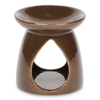 Brûleur céramique chocolat pour cires et huiles essentielles avec design teardrop