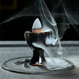 Fontaine Encens Reflux Céramique - Cascade Fumée Zen