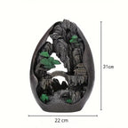 Dimensions du brûleur d'encens à refoulement cascade montagne