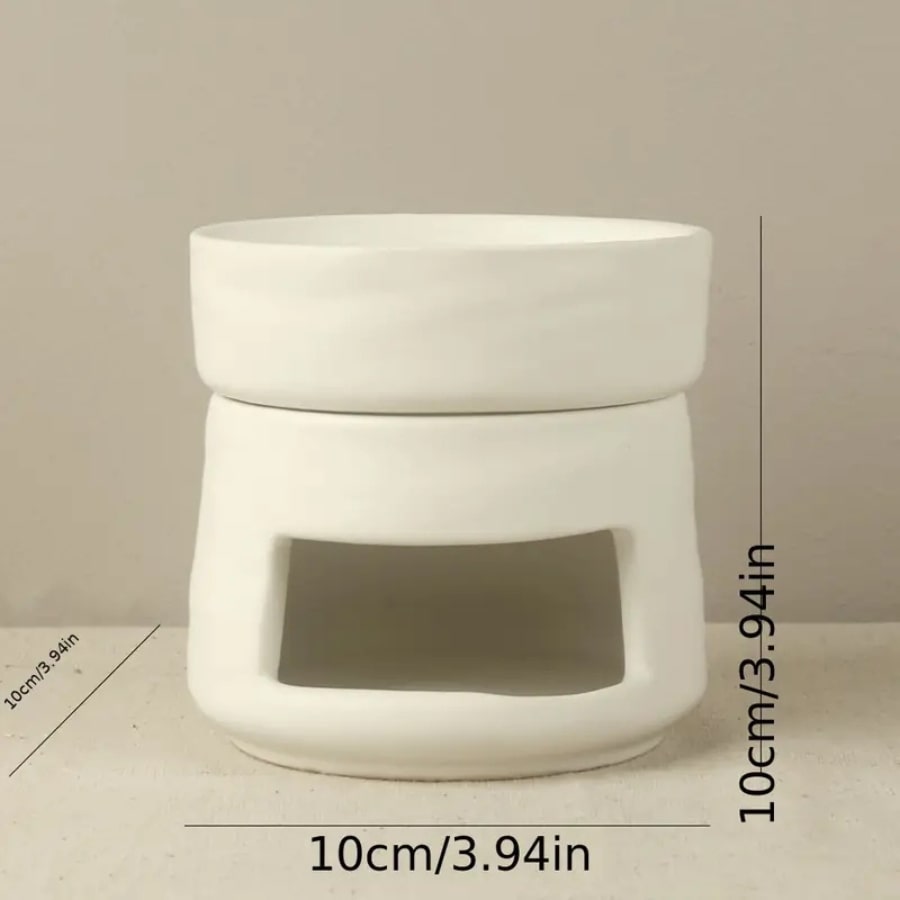 Dimensions du brûleur en céramique blanc