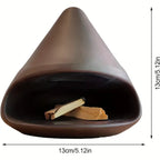 Vue frontale du brûleur avec dimensions 13x13 cm en cm et pouces