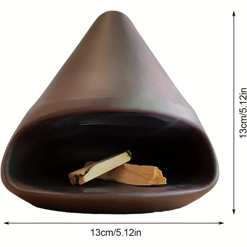 Vue frontale du brûleur avec dimensions 13x13 cm en cm et pouces