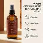 Brume d'intérieur Pain d'épices 100ml avec ses 4 bénéfices: énergie, bien-être, vitalité, sérénité