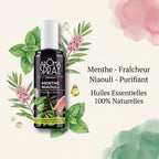 Brume Menthe Niaouli 100ml spray naturel purifiant avec ingrédients botaniques et huiles essentielles
