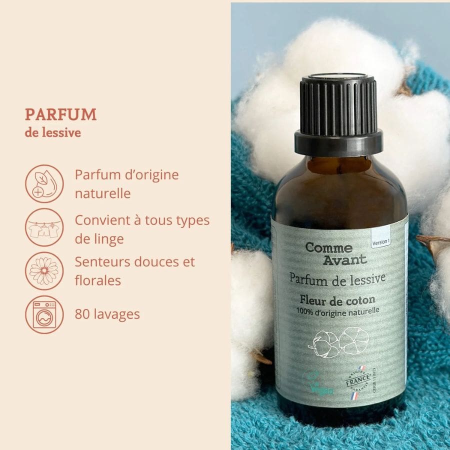 Caractéristiques du parfum de lessive comme avant