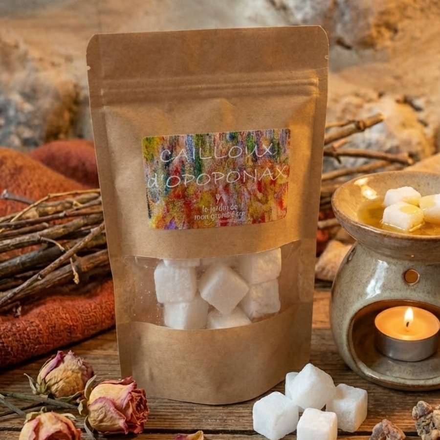 Sachet de 50g de cailloux d'Opoponax de la marque jardin de mon grand père