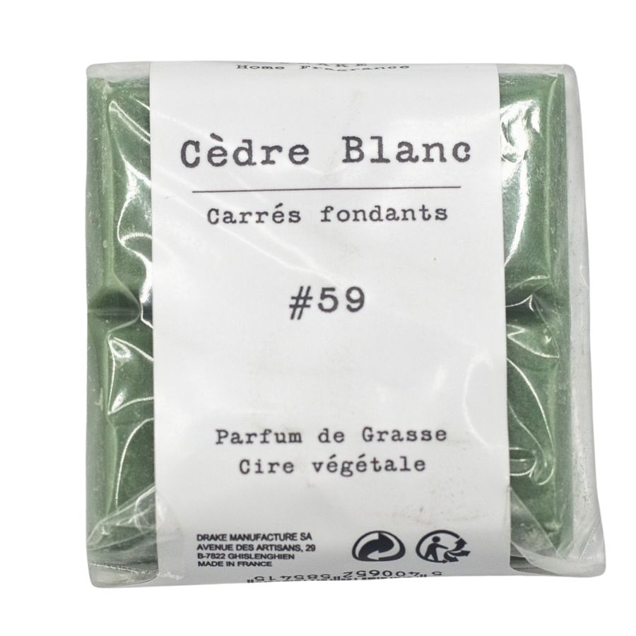 Un paquet de quatre carrés fondants Drake à la senteur Cèdre Blanc
