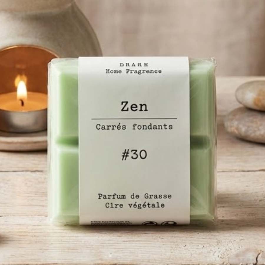 Un paquet de quatre carrés fondants Drake à la senteur Zen