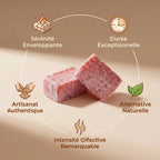 Carrés d'Ambre Sweet Pink ByBazz 50g avec bénéfices : sérénité, durée, artisanat naturel