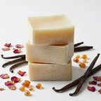 Carrés d'Ambre Vanille ByBazz - Carrés de cire artisanaux dorés avec vanille et ambre naturels