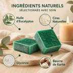 Carrés fondants eucalyptus HomeBreeze 2x25g avec ingrédients naturels