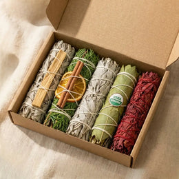 Coffret de 5 Encens de Sauge de Purification à brûler