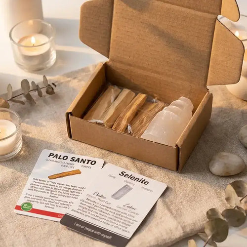 Coffret Palo Santo & Sélénite - Rituel de Purification