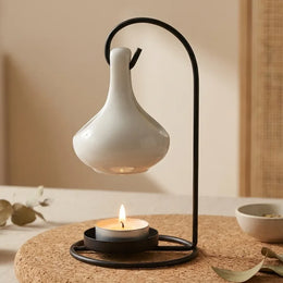 Diffuseur Céramique Suspendu Blanc - Aromathérapie Bougie