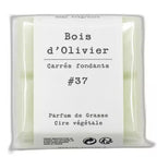 Un paquet de quatre carrés fondants Drake à la senteur Bois d'0livier
