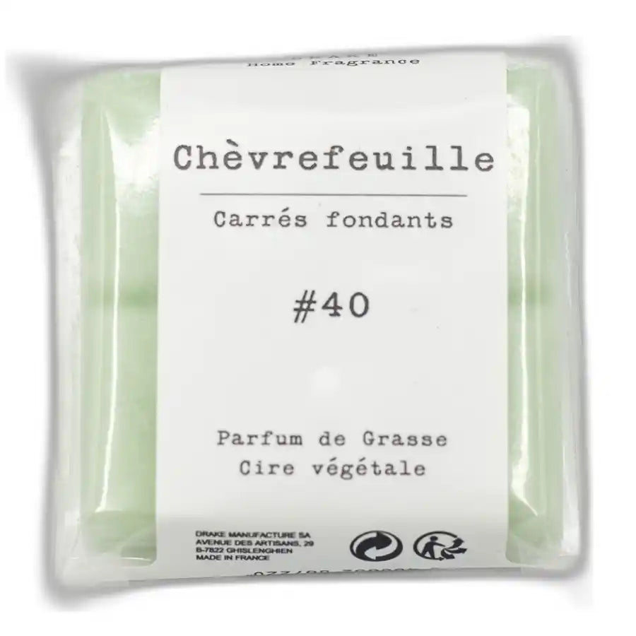 Un paquet de quatre carrés fondants Drake à la senteur Chèvrefeuille