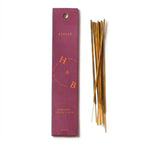 Encens Fleur d'Oranger AZAHAR x6 bâtons naturels en bambou avec boîte burgundy
