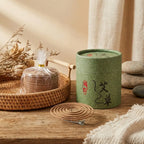 Encens spirale armoise 24 pièces pour purification et relaxation avec emballage vert