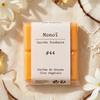 Fondant cire végétale Monoï Tiaré Drake avec fleurs et ingrédients naturels