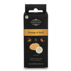 Fondant de cire parfumé Orange et basilic Scentchips dans sa boîte noire et or