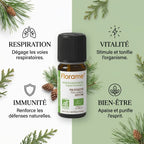 Huile essentielle bio pin sylvestre Florame 10ml avec bénéfices respiration, vitalité, immunité et bien-être