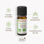 Huile essentielle Bio Romarin Cinéole 10ml Florame avec bénéfices énergie et clarté mentale