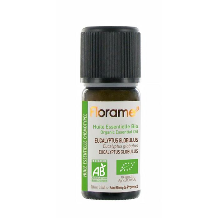 Un flacon de 5ml d'huile essentielle d'Eucalyptus globulus de Florame