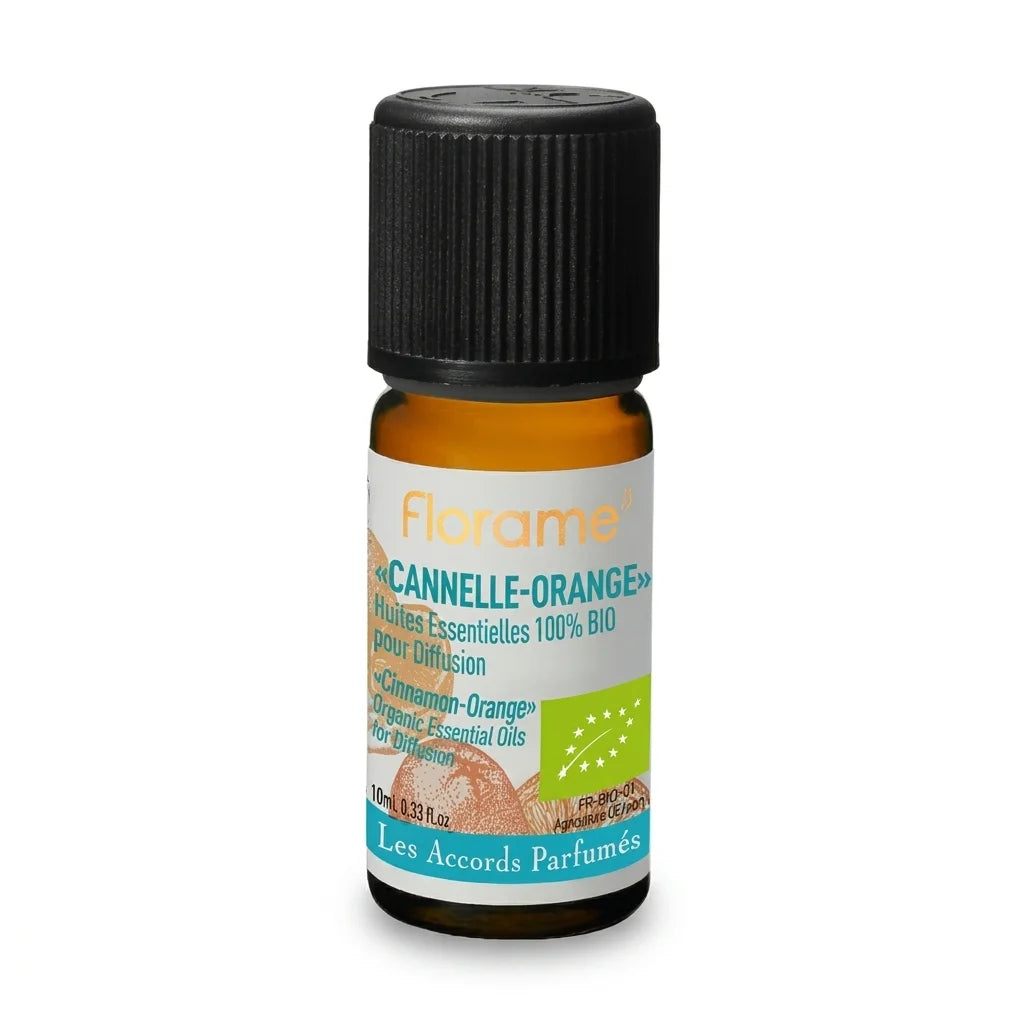 Huile essentielle Cannelle-Orange Bio Florame 10ml flacon ambré