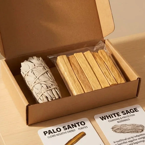 Kit de Purification Essentiel : 1 Sauge blanche & 8 Palo Santo
