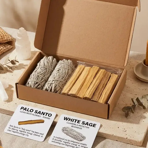 Kit de Purification Prestige : 2 Sauges + 10 Palo Santo