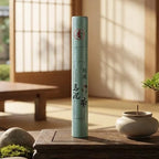 Bâtons d'encens Bois d'Agar vert jade en packaging traditionnel sur surface en bois