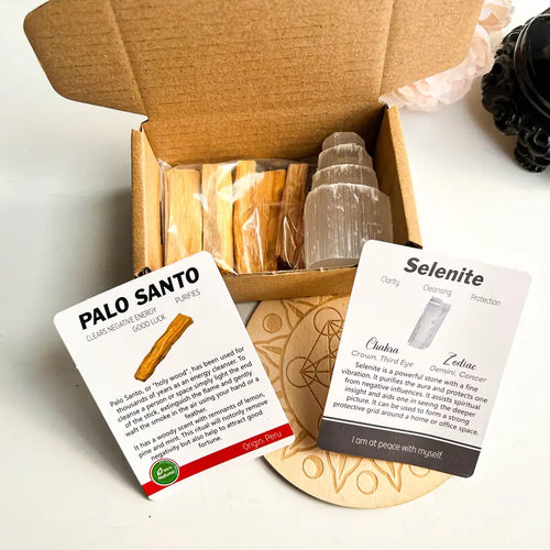 Coffret Palo Santo & Sélénite - Rituel de Purification