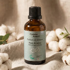 Parfum de lessive Fleur de coton Comme Avant 50 ml - Bouteille en verre ambré avec fleurs de coton