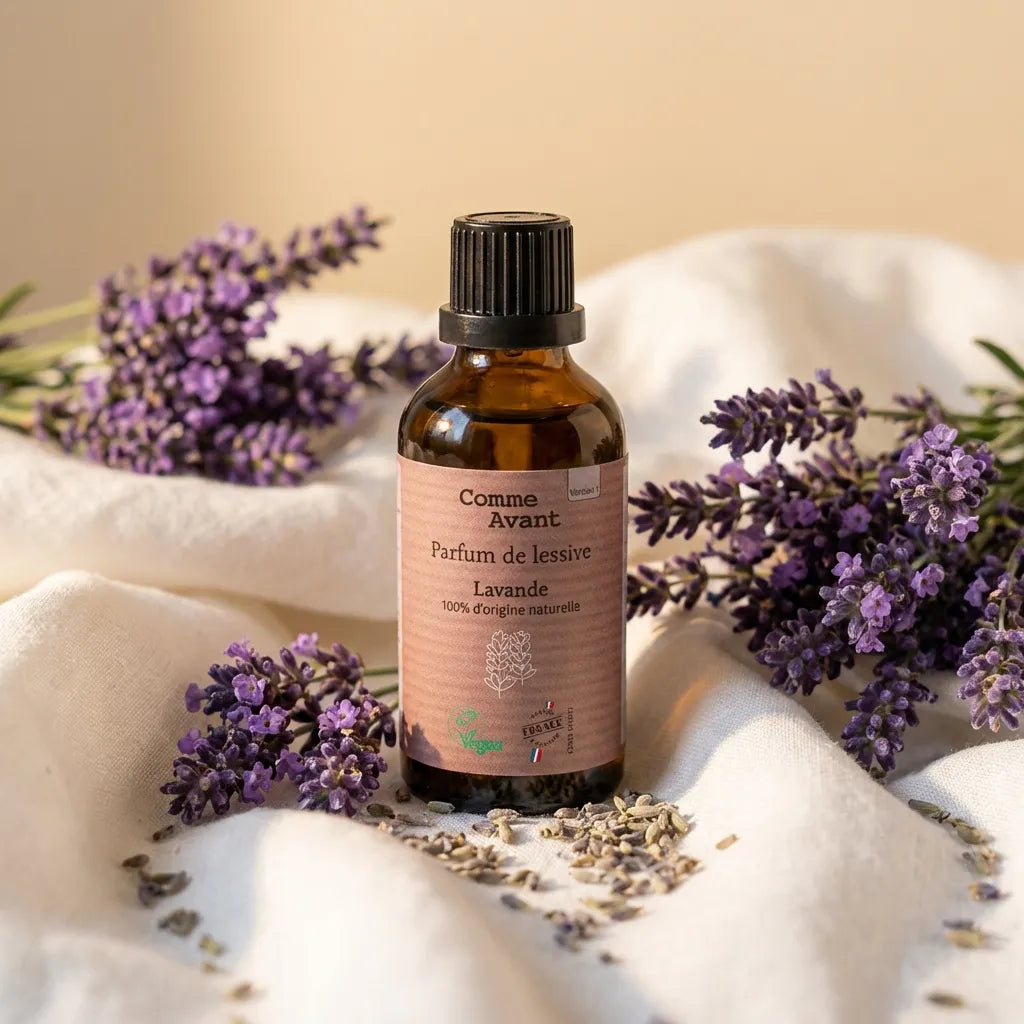 Parfum de lessive Comme Avant Lavande 50ml avec lavande fraîche et linge blanc