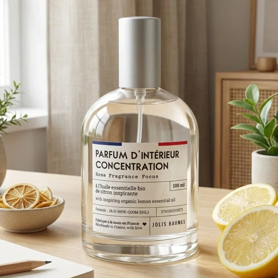 Un parfum d’intérieur Concentration de 100ml de la marque Jolis Baume.