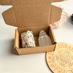 Petit coffret de purification avec une Sauge Blanche et une Sélénite