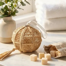 Pomme Raphia Parfumée Ambre - Diffuseur de Parfum Rechargeable