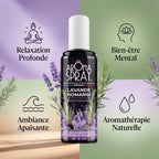 Spray Lavande Romarin 100ml avec bénéfices relaxation et bien-être mental - ambiance Provence apaisante